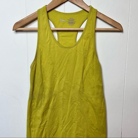 ZYIA Active Tank Seamless Racer Back Top Size Small Chartreuse Green - Picture 2 of 7